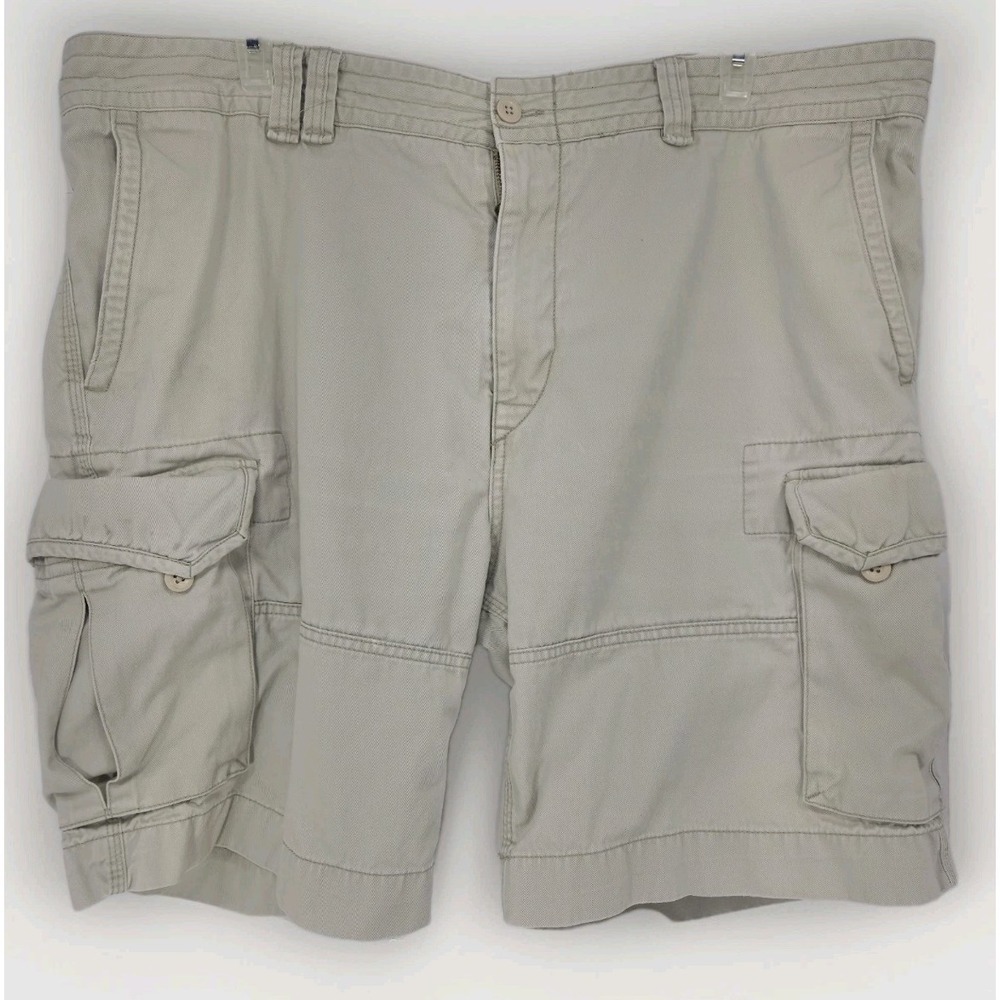 Polo Ralph Lauren Cargo Shorts Mens Size 44" Khaki Tan Canvas Military Grunge